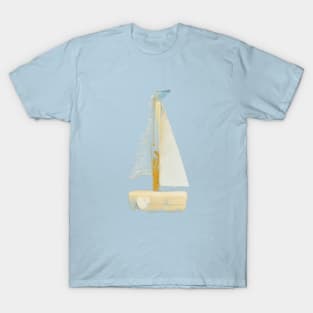 Little Driftwood Boat:Made by the Sea and Me T-Shirt